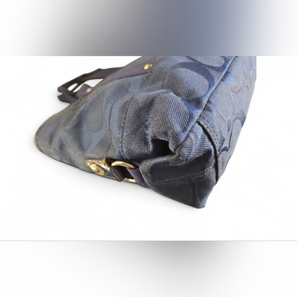 Coach Kyra Daisy Navy Blue Signature Tote - Picture 9 of 15